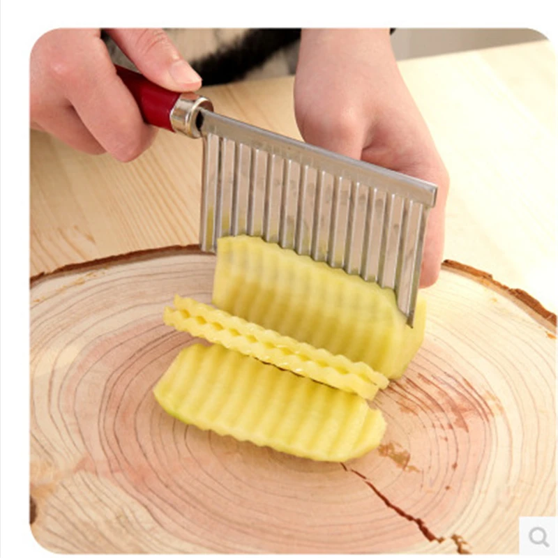 1Pcs Kitchen Gadgets Knife Vegetable Cutter Wave-shaped Potato Cut Knives Slicer Kitchen Accessories for Kitchen Cocina,Q
1Pcs Kitchen Gadgets Knife Vegetable Cutter Wave-shaped Potato Cut Knives Slicer Kitchen Accessories for Kitchen Cocina,Q