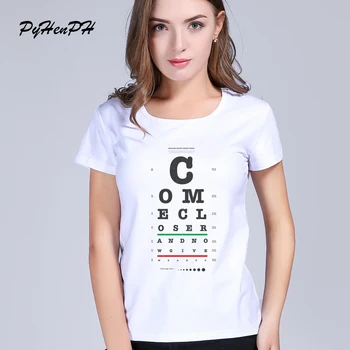 PyHenPH Come Closer visual chart Print T-shirt Women Assassin's Eye Chat T Shirt Summer High Quality Hipster Tops Tshirt
PyHenPH Come Closer visual chart Print T-shirt Women Assassin's Eye Chat T Shirt Summer High Quality Hipster Tops Tshirt