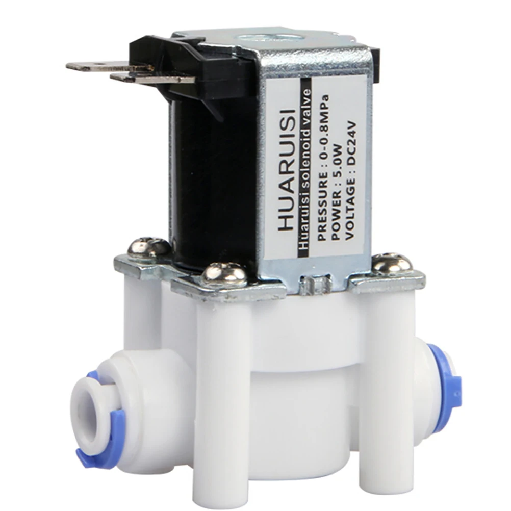 24V DC Solenoid Valve 1/4" Hose Connection for RO Reverse Osmosis Pure System RO Controller Electric Water Valve
24V DC Solenoid Valve 1/4" Hose Connection for RO Reverse Osmosis Pure System RO Controller Electric Water Valve