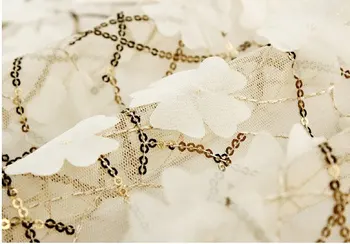 Ivory Lace Fabric, Embroidered Lace, Sequined Lace Fabric, Retro Floral Pattern with 3D Chiffon Applique 5yards
Ivory Lace Fabric, Embroidered Lace, Sequined Lace Fabric, Retro Floral Pattern with 3D Chiffon Applique 5yards