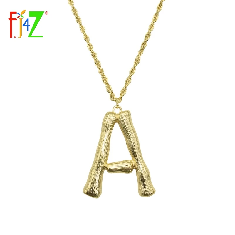 F.J4Z 2018 Hot Sale Big Bambu Letters Necklace Pendants For Women Golden A-Z 26 Initial Collar Jewelry Alphabet Necklace Bijoux
F.J4Z 2018 Hot Sale Big Bambu Letters Necklace Pendants For Women Golden A-Z 26 Initial Collar Jewelry Alphabet Necklace Bijoux