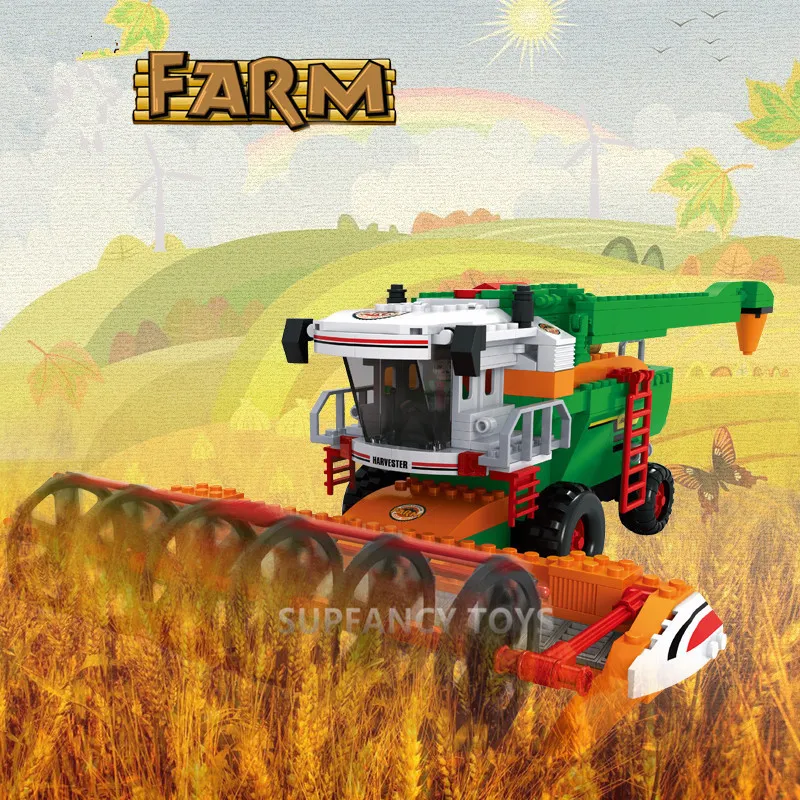 AUSINI 565pcs Harvester Children's Educational Building Blocks Assembled Plastic Granules brinquedos action & toy figures toys
AUSINI 565pcs Harvester Children's Educational Building Blocks Assembled Plastic Granules brinquedos action & toy figures toys