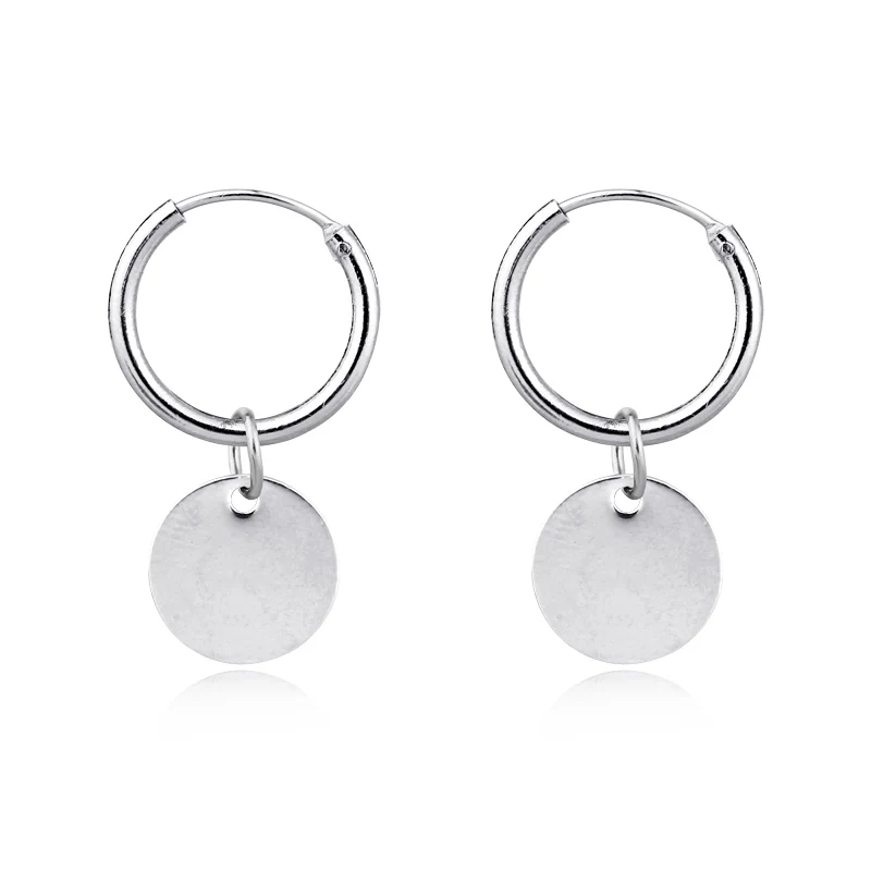 1 Pair Simple Brightly Endless Circle Small Hoop Earrings With Pendant Silver Color Cute Round Earring For Women Jewelry E801-T2
1 Pair Simple Brightly Endless Circle Small Hoop Earrings With Pendant Silver Color Cute Round Earring For Women Jewelry E801-T2