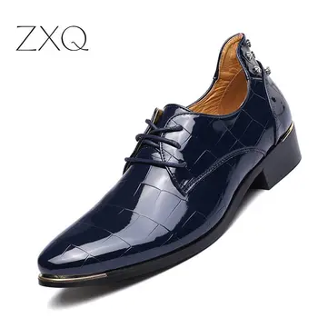Luxury Men Dress Shoes Business Wedding Shoes For Male Pointed Toe Patent Leather Oxfords Formal Shoes Big Size
Luxury Men Dress Shoes Business Wedding Shoes For Male Pointed Toe Patent Leather Oxfords Formal Shoes Big Size