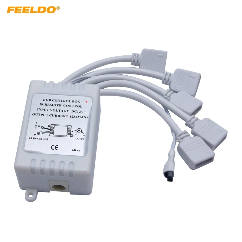 FEELDO 1 компл. DC12V-24V 12A 24Key RGB контроллер 4Pin 5 выходов ИК пульт дистанционного управления для светодиодной ленты освесветильник изменение цвета
FEELDO 1 компл. DC12V-24V 12A 24Key RGB контроллер 4Pin 5 выходов ИК пульт дистанционного управления для светодиодной ленты освесветильник изменение цвета