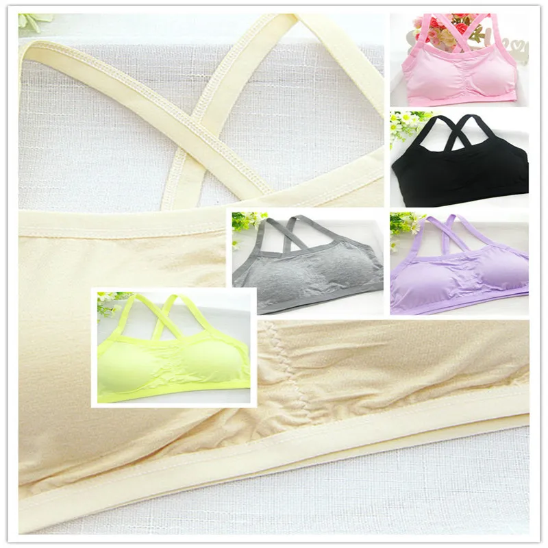 1 pc girl bra Puberty Growing Young Girls Soft Touch Cotton Training Bra With Two Hooks crossed styles 7 colors optional
1 pc girl bra Puberty Growing Young Girls Soft Touch Cotton Training Bra With Two Hooks crossed styles 7 colors optional