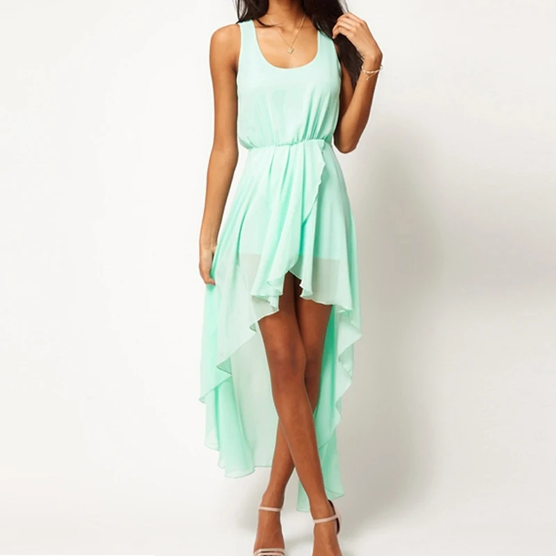 Women Casual Loose Dress Light Green Chiffon Sleevelss Ladies BOHO Beach Sundress Lady Maxi Dress
Women Casual Loose Dress Light Green Chiffon Sleevelss Ladies BOHO Beach Sundress Lady Maxi Dress