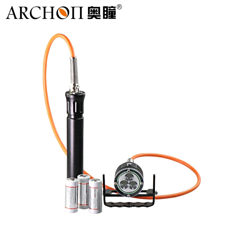 ARCHON DH30 II WH36 II FlashLight 3*CREE XM-LU2 3-Modes 3000 Lumes Light Scuba Diving Equipment Torch with 3*26650 Battery
ARCHON DH30 II WH36 II FlashLight 3*CREE XM-LU2 3-Modes 3000 Lumes Light Scuba Diving Equipment Torch with 3*26650 Battery