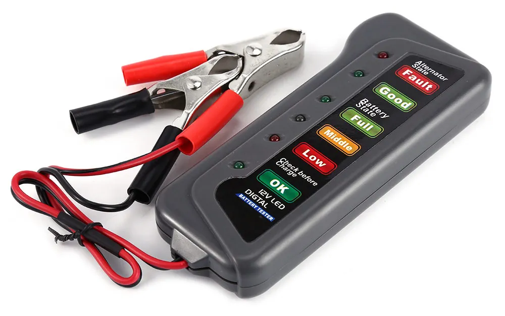 VicTsing T16897 12V Digital Battery Alternator Tester with 6 LED Lights Display Car Automotive Battery Testers Diagnostic Tool (6)