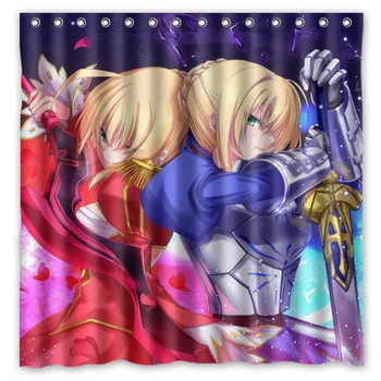 Polyester Fabric Bath Shower Curtain Fate Stay night Waterproof Bathroom Decorative Curtains 180x180cm With White Hooks
Polyester Fabric Bath Shower Curtain Fate Stay night Waterproof Bathroom Decorative Curtains 180x180cm With White Hooks