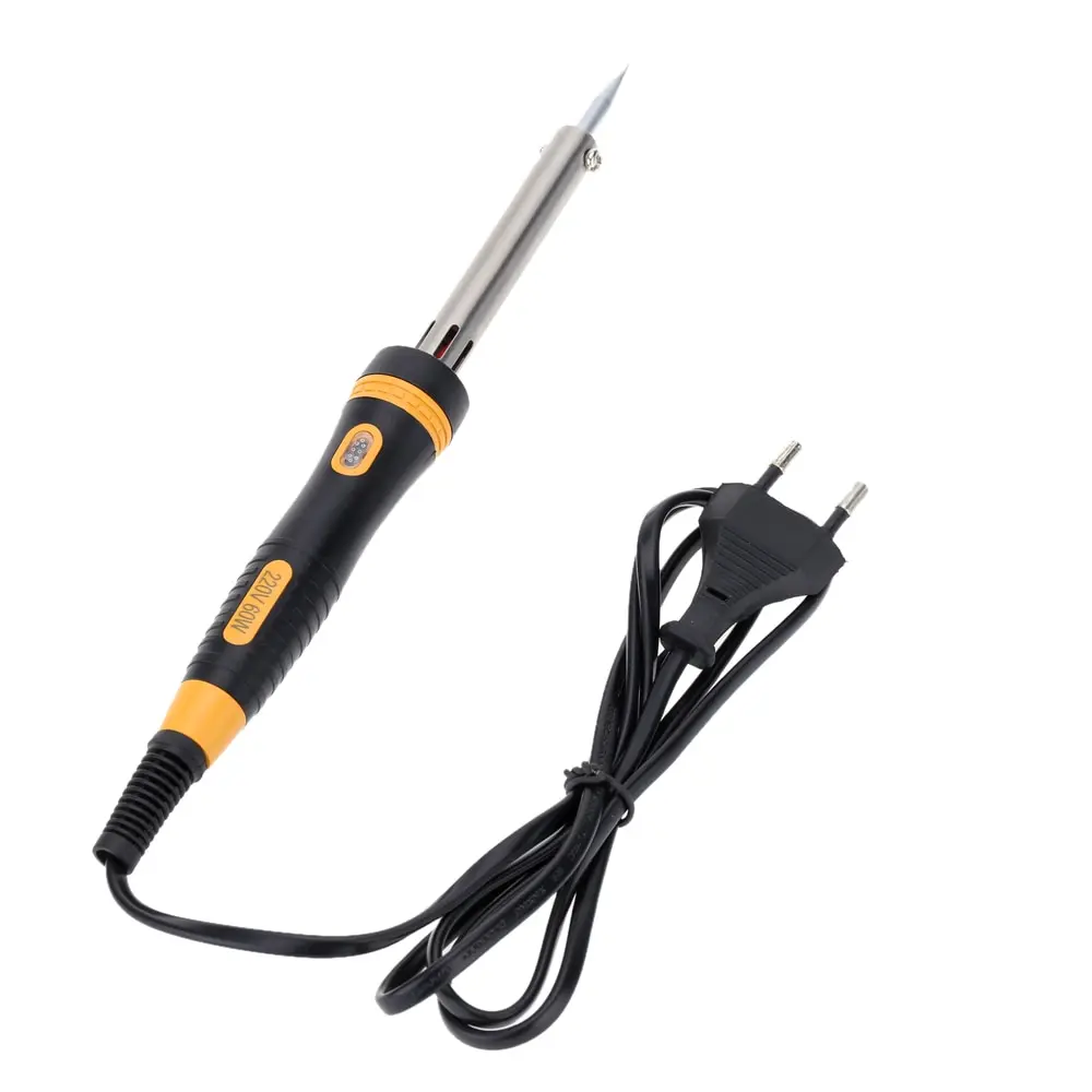 220V 60W Electric Soldering Iron Lightweight Soldering Gun Hot Iron Welding High Quality Heating Tool with European Plug
220V 60W Electric Soldering Iron Lightweight Soldering Gun Hot Iron Welding High Quality Heating Tool with European Plug
