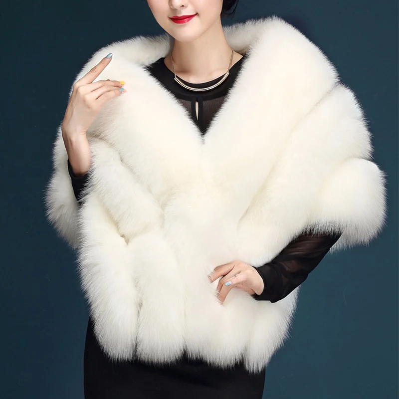 Fashion paragraph bride wedding shawl White large size Artificial fox fur coat women's fur vest Faux fur coat pink PC231
Fashion paragraph bride wedding shawl White large size Artificial fox fur coat women's fur vest Faux fur coat pink PC231