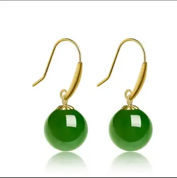 free shipping >>>>noble jewelry Exquisite Nice Hand Carved jasper Green Jade Earrings eardrops Inlaid 18K Gold with Certificate
free shipping >>>>noble jewelry Exquisite Nice Hand Carved jasper Green Jade Earrings eardrops Inlaid 18K Gold with Certificate