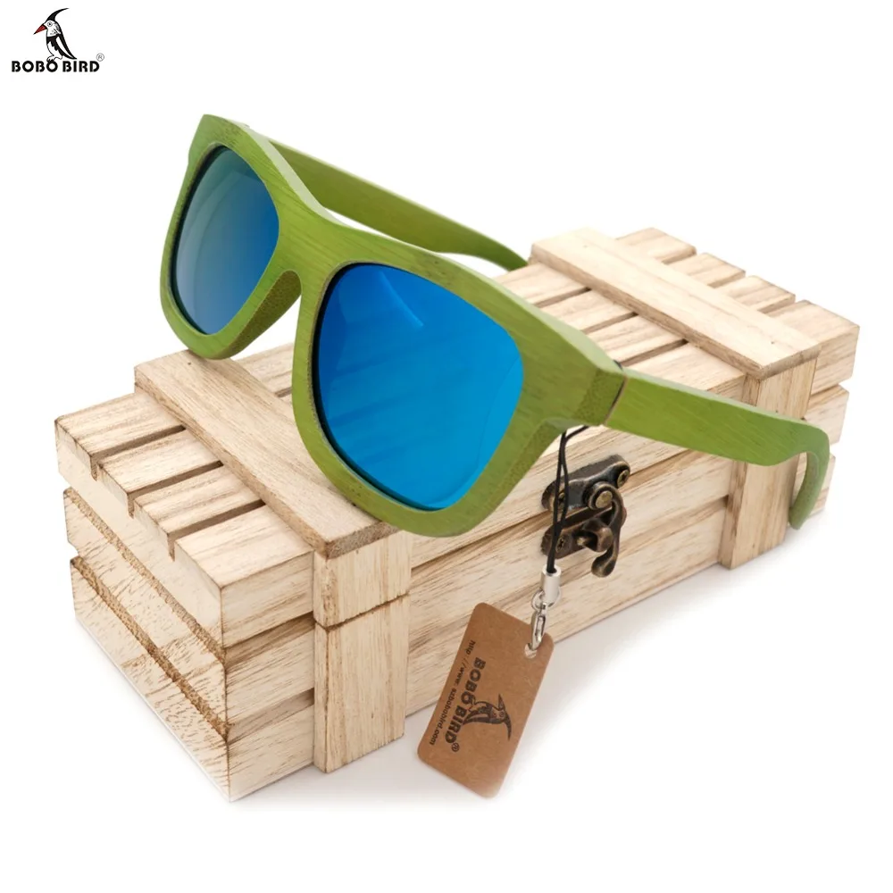 BOBO BIRD Fashion Summer Style Bamboo Wooden Sunglasses Womens Mens Polarized UV 400 Protection Eyewear in Box 
BOBO BIRD Fashion Summer Style Bamboo Wooden Sunglasses Womens Mens Polarized UV 400 Protection Eyewear in Box