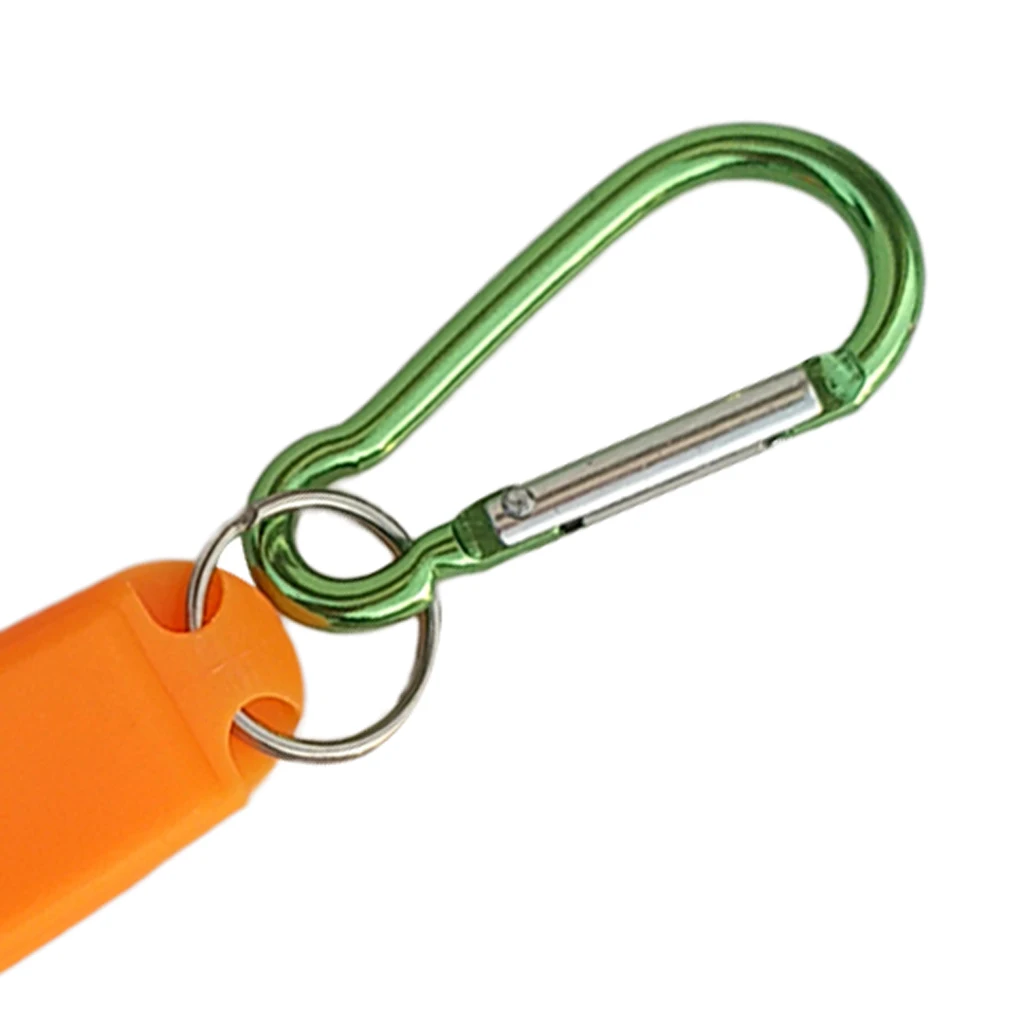 Highly Visible Scuba Diving Emergency Survival Safety Whistle with Snap Clip for Scuba Divers and Snorkelers Boating Camping