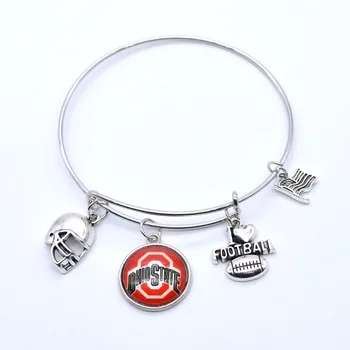 2018 Trendy Jewelry Sport Bracelet NCAA Ohio State Buckeyes Charms Bracelet&Bangle Women Men Fashion Accessories
2018 Trendy Jewelry Sport Bracelet NCAA Ohio State Buckeyes Charms Bracelet&Bangle Women Men Fashion Accessories