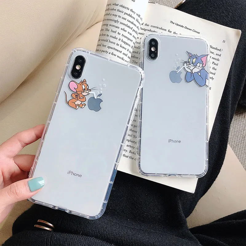 Funny Cute Cartoon Clear Phone Case for iPhone X XS Max XR 11 pro TOM Jerry Mouse Cover 8 7 6 6S Plus Soft TPU Transparent Cases
Funny Cute Cartoon Clear Phone Case for iPhone X XS Max XR 11 pro TOM Jerry Mouse Cover 8 7 6 6S Plus Soft TPU Transparent Cases