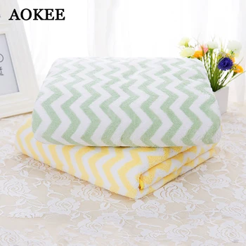 75*150cm Microfiber Bath Towel Thick Terry Towels Absorbent Stripe Quick-Dry Bath Towel for Adult AOKEE Beach Towel toalla playa
75*150cm Microfiber Bath Towel Thick Terry Towels Absorbent Stripe Quick-Dry Bath Towel for Adult AOKEE Beach Towel toalla playa