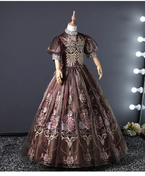 100% real children bubble sleeve rhinestone beading medieval dress Renaissance ball gown princess Victorian/Marie Antoinette
100% real children bubble sleeve rhinestone beading medieval dress Renaissance ball gown princess Victorian/Marie Antoinette