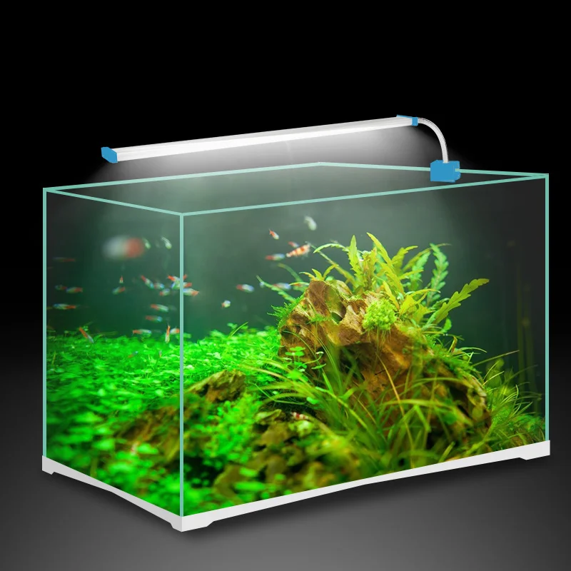 

3w 7w 12w 14w 16w 18w Led Aquarium Light Aluminum Alloy Fish Tank Lamp With Flexible Clip White and Blue Color Lighting