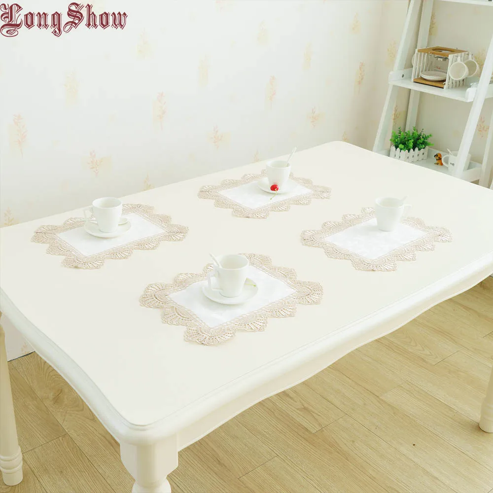 1Lot/4pcs 28x35cm Quality Jacquard Cloth Embroidered Lace Trim Decorative Placemats
1Lot/4pcs 28x35cm Quality Jacquard Cloth Embroidered Lace Trim Decorative Placemats