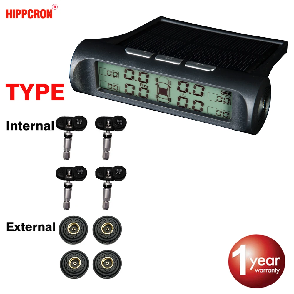 Tire Pressure Alarm Sensor Monitor System Tpms Car Display Internal / External Solar Power Charging Temperature Warning
Tire Pressure Alarm Sensor Monitor System Tpms Car Display Internal / External Solar Power Charging Temperature Warning