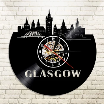 1Piece Glasgow Skyline Vinyl Clock Scotland Wall Decor Scottish Gift Idea Glasgow Art Skyscrapers Architecture Cityscape Clock
1Piece Glasgow Skyline Vinyl Clock Scotland Wall Decor Scottish Gift Idea Glasgow Art Skyscrapers Architecture Cityscape Clock