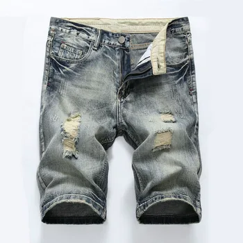 2019 new men's Cowboy SHORTS summer combed cotton burst hole shallow color men's straight tube five panties
2019 new men's Cowboy SHORTS summer combed cotton burst hole shallow color men's straight tube five panties