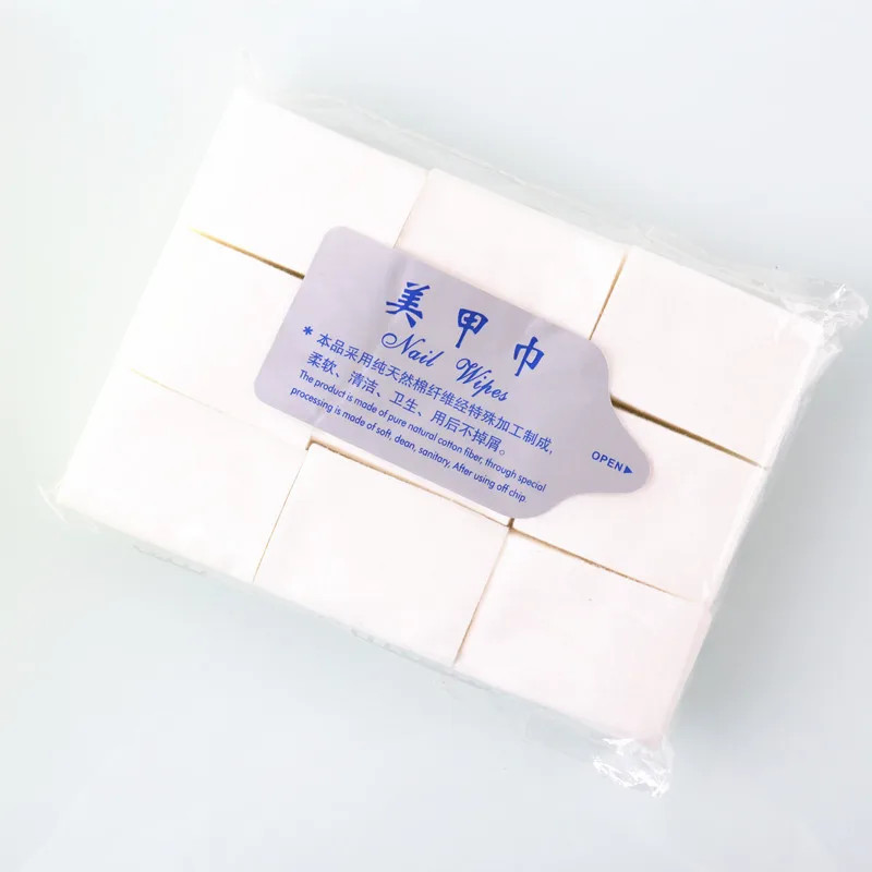 

900pcs/bag Nail Cotton Wipes UV Gel Nail Tips Polish Remover Cleaner Lint-Free Paper Pad Nail Art Cleaning Manicure Tool 30#