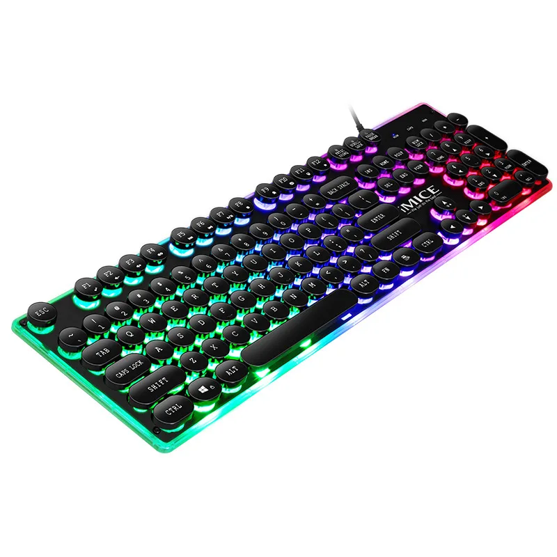Mechanical Keyboard IMICE USB Desktop Retro Punk Mechanical Feel Floating Cap Esport Gaming Keyboard For League Of Legends
Mechanical Keyboard IMICE USB Desktop Retro Punk Mechanical Feel Floating Cap Esport Gaming Keyboard For League Of Legends