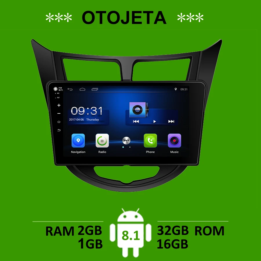 OTOJETA car accessories for Hyundai Verna radio gps navigation android 8.1 stereo bluetooth autoradio recorder FM carplay player
OTOJETA car accessories for Hyundai Verna radio gps navigation android 8.1 stereo bluetooth autoradio recorder FM carplay player