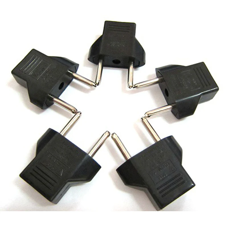 5PCS US to EU Travel AC Power Socket Plug Adapter Black Converter 2 Pin high quality For Samsung S8 Note 8 Xiaomi mi5 mi6 HTC
5PCS US to EU Travel AC Power Socket Plug Adapter Black Converter 2 Pin high quality For Samsung S8 Note 8 Xiaomi mi5 mi6 HTC