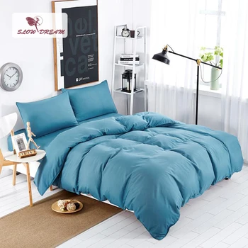 SlowDream Lake Blue Fashion Solid Color Bedding Set Bedspread Bed Linen Set Bed Sheet Double Decor Home Sheet Duvet Cover Set
SlowDream Lake Blue Fashion Solid Color Bedding Set Bedspread Bed Linen Set Bed Sheet Double Decor Home Sheet Duvet Cover Set