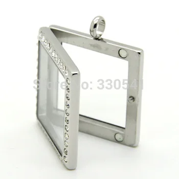 2018 10Pcs square stainless steel silver crystal magnet floating locket living floating locket pendant
2018 10Pcs square stainless steel silver crystal magnet floating locket living floating locket pendant
