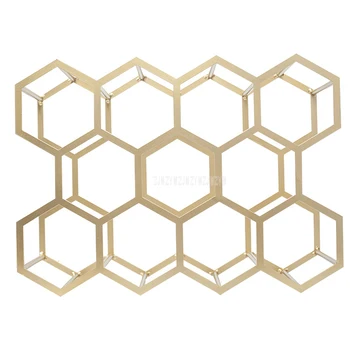 Simple Hexagon Geometric Wine Rack Metal Iron 1-11 Bottle Mount Grape Wine Rack Restaurant Living Room Bar Cabinet Wine Display
Simple Hexagon Geometric Wine Rack Metal Iron 1-11 Bottle Mount Grape Wine Rack Restaurant Living Room Bar Cabinet Wine Display