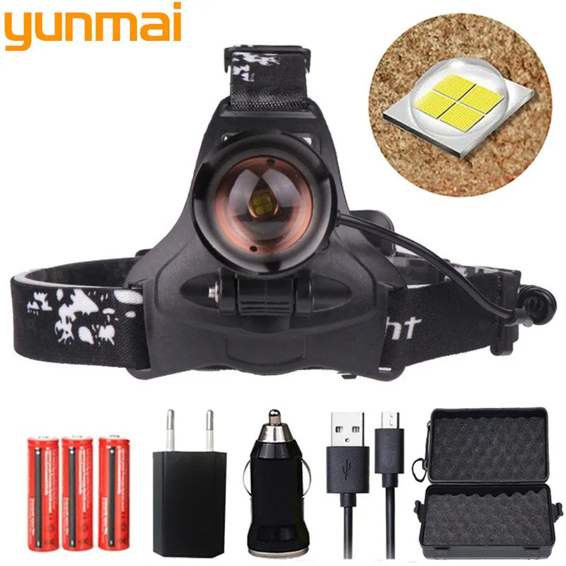 2018 New 30W chip XHP70 Headlight 32000lum powerful Led headlamp zoom head lamp flashlight torch Lantern Head light For camping
2018 New 30W chip XHP70 Headlight 32000lum powerful Led headlamp zoom head lamp flashlight torch Lantern Head light For camping