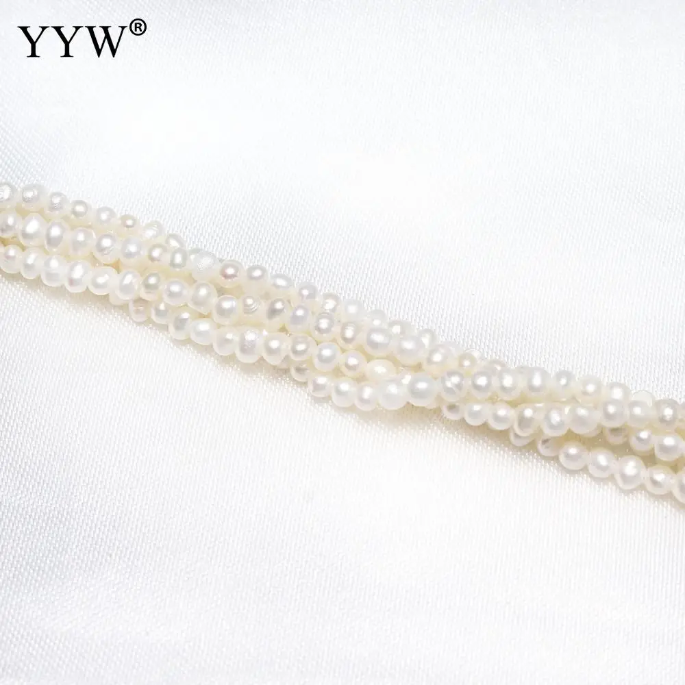 

Cultured Baroque Freshwater Pearl Beads Nuggets natural white 2.8-3.2mm Approx 0.8mm Sold Per Approx 15.5 Inch Strand