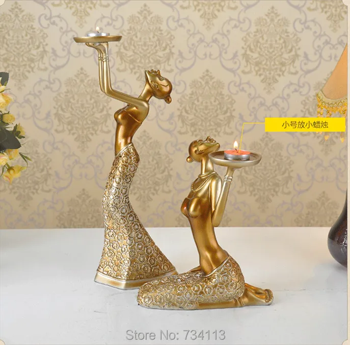 1 pair Beauty candlestick Standing and kneeling position High Quality Europe Resin Antique Candlestick Restaurant Candle Holder
1 pair Beauty candlestick Standing and kneeling position High Quality Europe Resin Antique Candlestick Restaurant Candle Holder