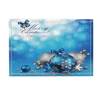 Christmas Decor, Near Year Party Decorations with Blue Balls and Star Bath Rugs, Anti-Slip Funny Indoor Outdoor Doormat
Christmas Decor, Near Year Party Decorations with Blue Balls and Star Bath Rugs, Anti-Slip Funny Indoor Outdoor Doormat