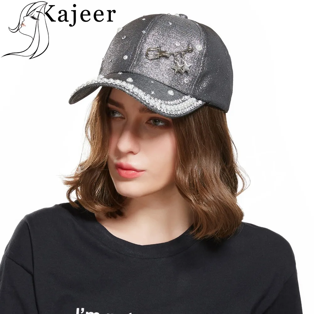 Kajeer Brands Lady Casual Hat Sequin Glitter Pearled Hip Hop Cap Girl's Breathable Cap Summer Adjustable Baseball Bone Feminino
Kajeer Brands Lady Casual Hat Sequin Glitter Pearled Hip Hop Cap Girl's Breathable Cap Summer Adjustable Baseball Bone Feminino