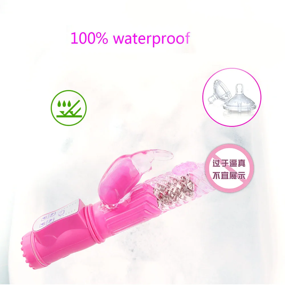 10 Speed Turn Beads 360 Rotating Sex Rabbit Vibrator G Spot Dildo Vibrators For Women Clitoris Stimulator Adult Sex Toy Sex Shop