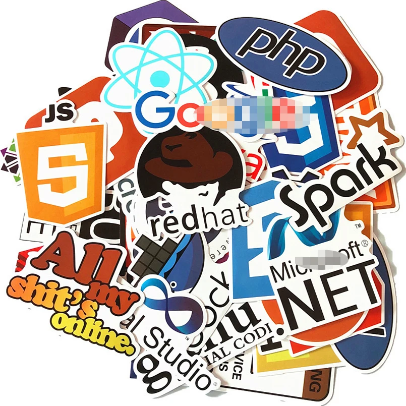 50pcs Programming Stickers Internet Java JS Php Html Cloud Docker Bitcoin Language APP Logo Cool Stickers for Laptop DIY Sticker
50pcs Programming Stickers Internet Java JS Php Html Cloud Docker Bitcoin Language APP Logo Cool Stickers for Laptop DIY Sticker