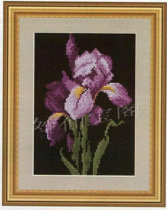 28*20cm Needlework DIY Cross stitch,Set For Embroidery kit,Black cloth Violet Iris Garden Flower pattern Cross-stitch Painting
28*20cm Needlework DIY Cross stitch,Set For Embroidery kit,Black cloth Violet Iris Garden Flower pattern Cross-stitch Painting