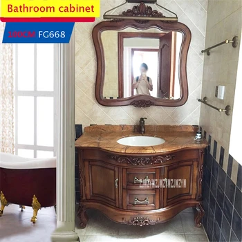 100CM FG668 European Style Bathroom Cabinet Combination Solid Wood Bathroom Cabinet High-quality Wash Basin Cabinet Combination
100CM FG668 European Style Bathroom Cabinet Combination Solid Wood Bathroom Cabinet High-quality Wash Basin Cabinet Combination