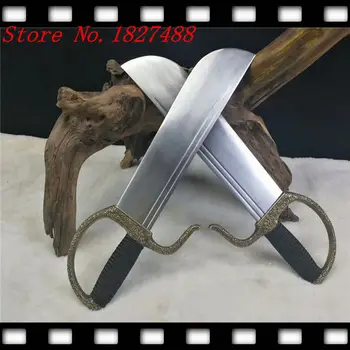 Brass Hand Guard Wing Yong Chun Butterfly Knives Double Knife Chinese WuShu Dao Sword Broadsword Sharp High Carbon Steel Blade
Brass Hand Guard Wing Yong Chun Butterfly Knives Double Knife Chinese WuShu Dao Sword Broadsword Sharp High Carbon Steel Blade