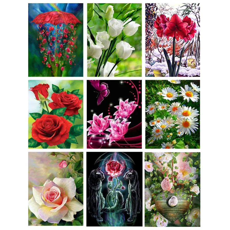 YUMEART 5D Diamond Embroidery White Rose Flowers Diamond Cross Stitch Kits Decor Crystal Square DIY Diamond Painting By Number
YUMEART 5D Diamond Embroidery White Rose Flowers Diamond Cross Stitch Kits Decor Crystal Square DIY Diamond Painting By Number