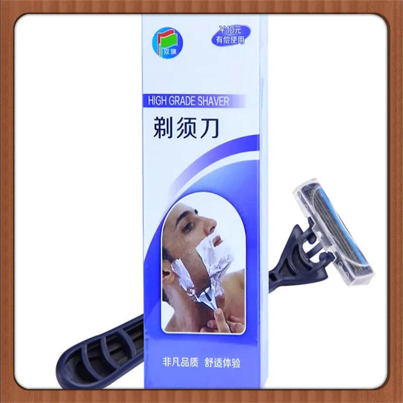 Image 100pcs Hotel supplies Disposable razor within shaving cream free shipping