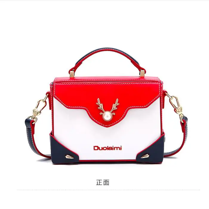 DuoLaiMi 2019 New rivet Thread England Style Patchwork Appliques Deer Pearl Panelled PU Women Box Handbag Shoulder Crossbody Bag
DuoLaiMi 2019 New rivet Thread England Style Patchwork Appliques Deer Pearl Panelled PU Women Box Handbag Shoulder Crossbody Bag