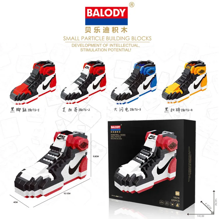 2018 balody New Cute Sport Shoes Building Blocks Diamond Bricks Jordan Basketball Shoes Toys Educational For Kids
2018 balody New Cute Sport Shoes Building Blocks Diamond Bricks Jordan Basketball Shoes Toys Educational For Kids