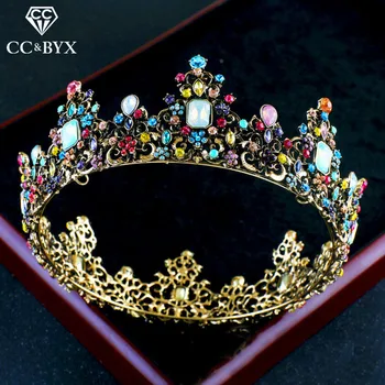 CC Tiaras And Crowns Vintage Crystal Beads Baroque Style Rhinestone Wedding Hair Accessories For Bride Engagement Jewelry cx007
CC Tiaras And Crowns Vintage Crystal Beads Baroque Style Rhinestone Wedding Hair Accessories For Bride Engagement Jewelry cx007